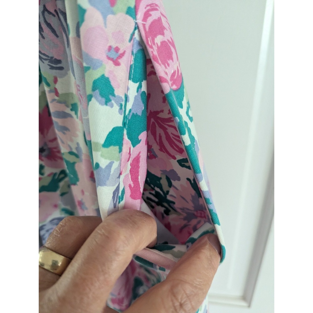 Laura Ashley Dress Womens Size 12 Floral Cottagecore Vintage Sweetheart Midi - Picture 6 of 11